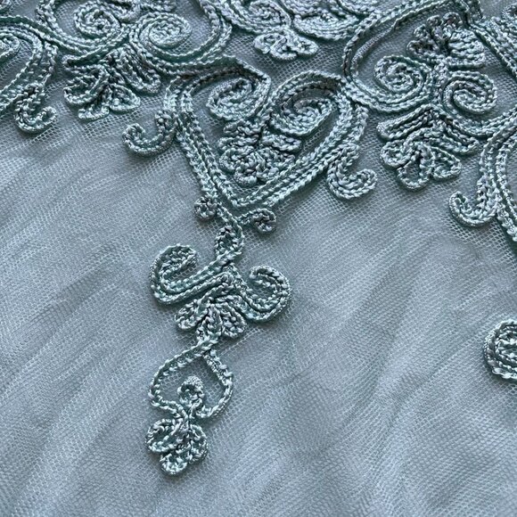 Vintage Y2K Sheer Embroidered Top - Picture 4 of 8